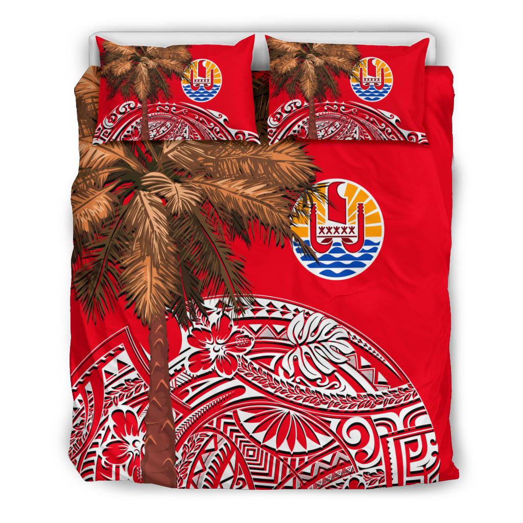 French Polynesia Bedding Set - Palm Tree Polynesian Pattern - Polynesian Pride