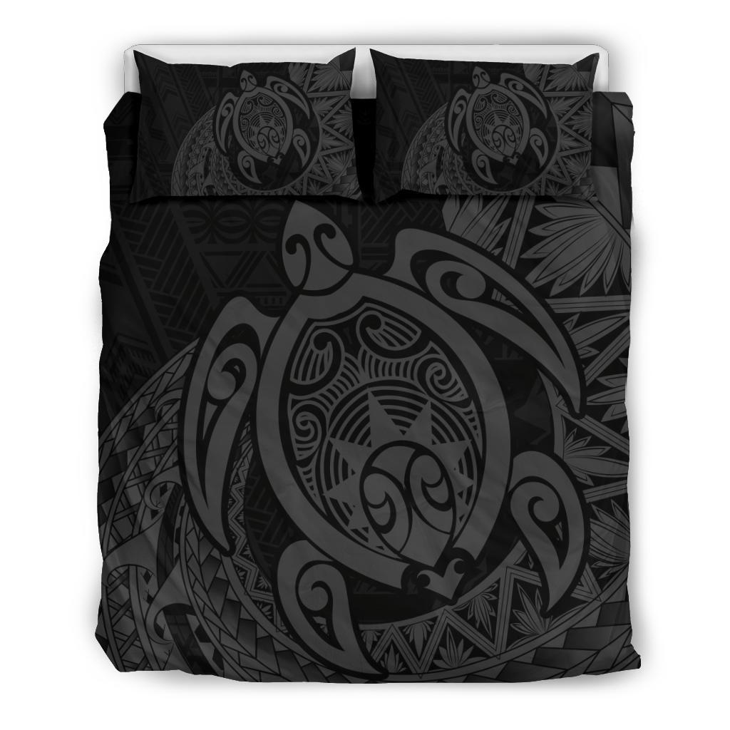 Hawaii Bedding Set - Hawaii Polynesian Turtle Bedding Set - Daria Style Gray Gray - Polynesian Pride