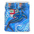 Fiji Bedding Set - Blue Shark Polynesian Tattoo - Polynesian Pride