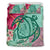 Hawaii Turtle Hibiscus Plumeria Bedding Set - Hug Style Turquoise - Polynesian Pride