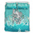 Maori Manaia The Blue Sea Bedding Set, Turquoise - Polynesian Pride