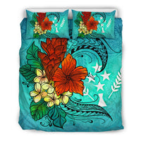 Kosrae State Bedding Set - Tropical Flowers Style - Polynesian Pride