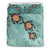 Hawaii Turtle Swimming Tribal Polynesian Bedding Set - AH - Min Style Blue - Polynesian Pride