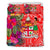 Fiji Bedding Set - Hibiscus Polynesian Pattern Red Version - Polynesian Pride