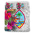 Guam Bedding Set - Hibiscus Polynesian Pattern White Version - Polynesian Pride