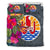 Tahiti Bedding Set - Hibiscus Polynesian Pattern Gray Version - Polynesian Pride