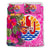 Tahiti Bedding Set - Hibiscus Polynesian Pattern Pink Version - Polynesian Pride