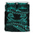 New Zealand Bedding Set Turquoise Manaia Maori - Silver Fern Duvet Cover - Polynesian Pride