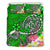 Polynesian Bedding Set - Turtle Plumeria Green Color - Polynesian Pride