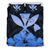 Hawaiian Kanaka Bedding Set Hibiscus Polynesian Love Blue Blue - Polynesian Pride