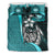 Samoa Polynesian Bedding Set Turquoise - Turtle With Hook - Polynesian Pride