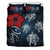 Hawaii Bedding Set - Hawaii Ohana Turtle Hibiscus Galaxy Bedding Set Black - Polynesian Pride