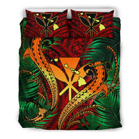 Hawaii Shark Polynesian Tropical Bedding Set - Red Red - Polynesian Pride