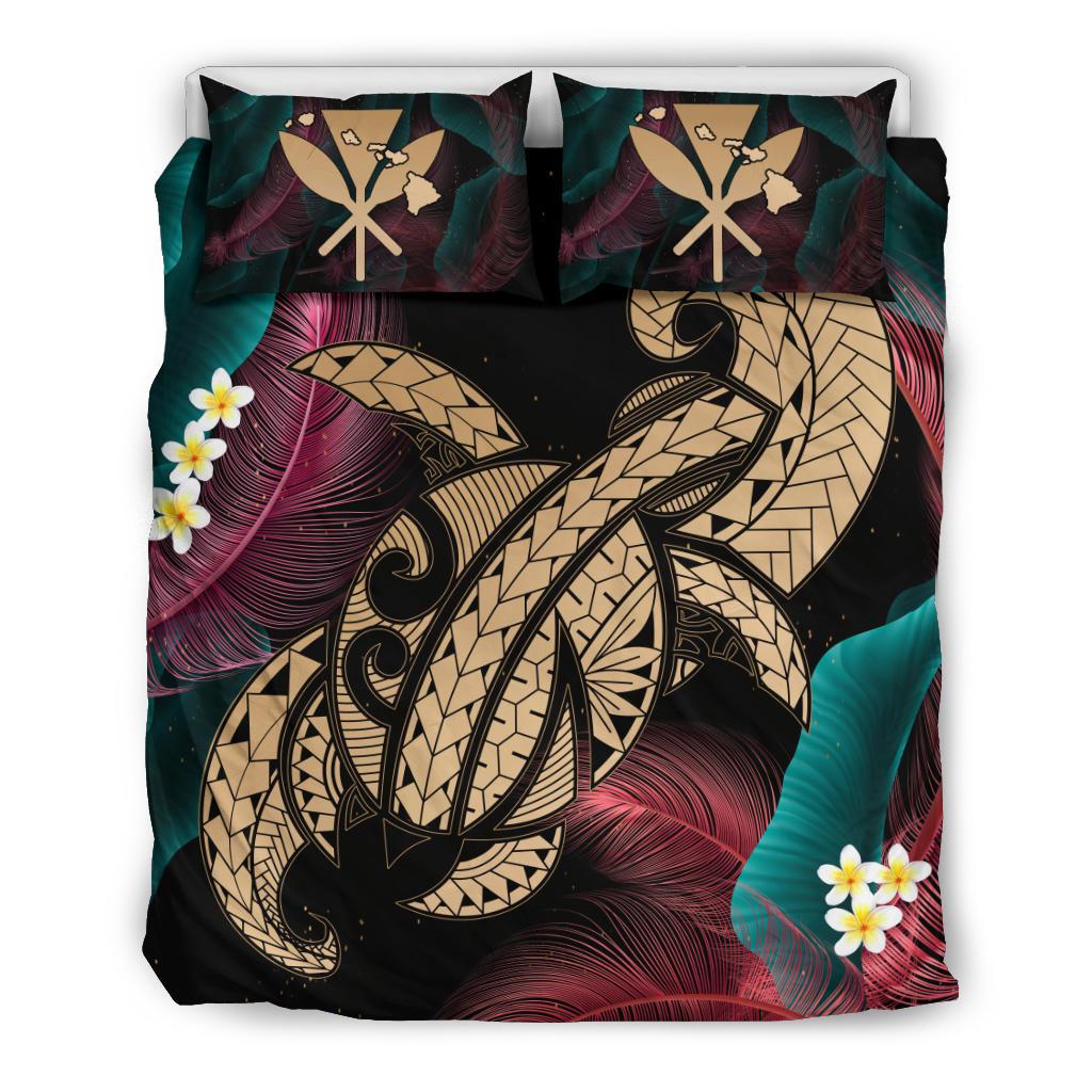 Hawaii Turtle Polynesian Tropical Bedding Set - Ghia Style Gold Gold - Polynesian Pride