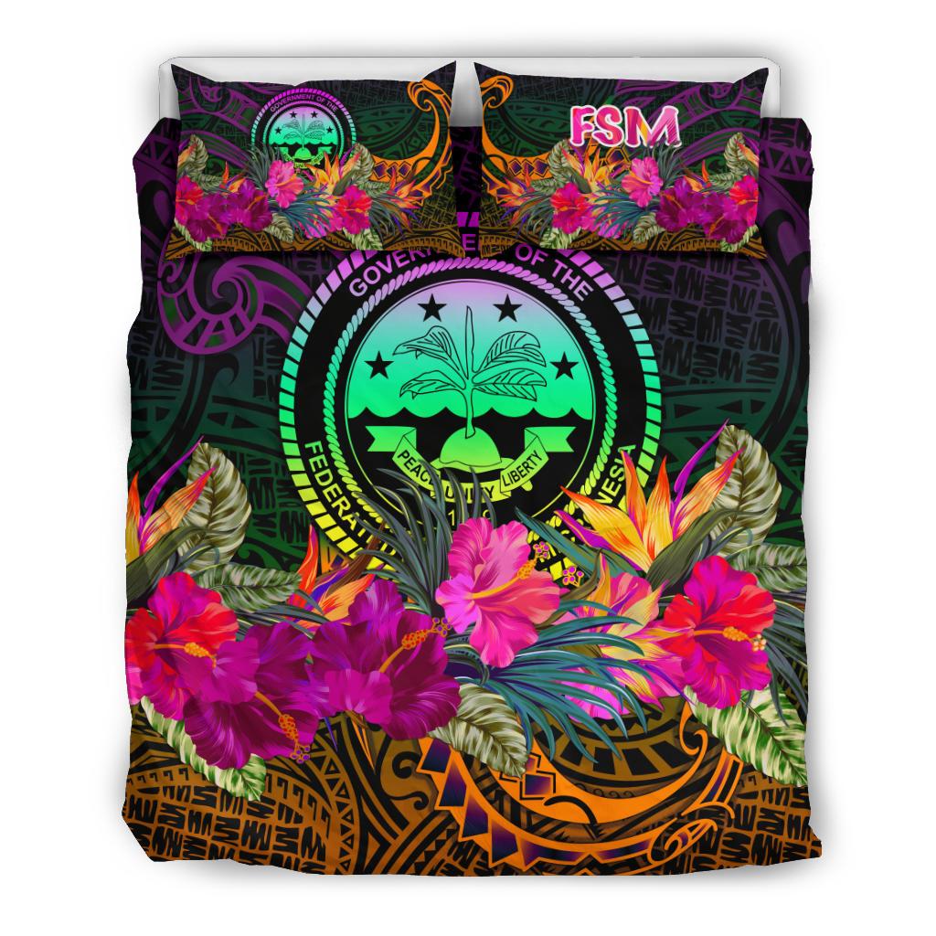 Federated States of Micronesia Bedding Set - Summer Hibiscus - Polynesian Pride