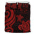 Fiji Polynesian Bedding Set - Red Tentacle Turtle Crest - Polynesian Pride