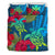 Hawaii Bedding Set - Hawaii Turtle Hibiscus Polynesian Bedding Set - Bana Style Blue - Polynesian Pride