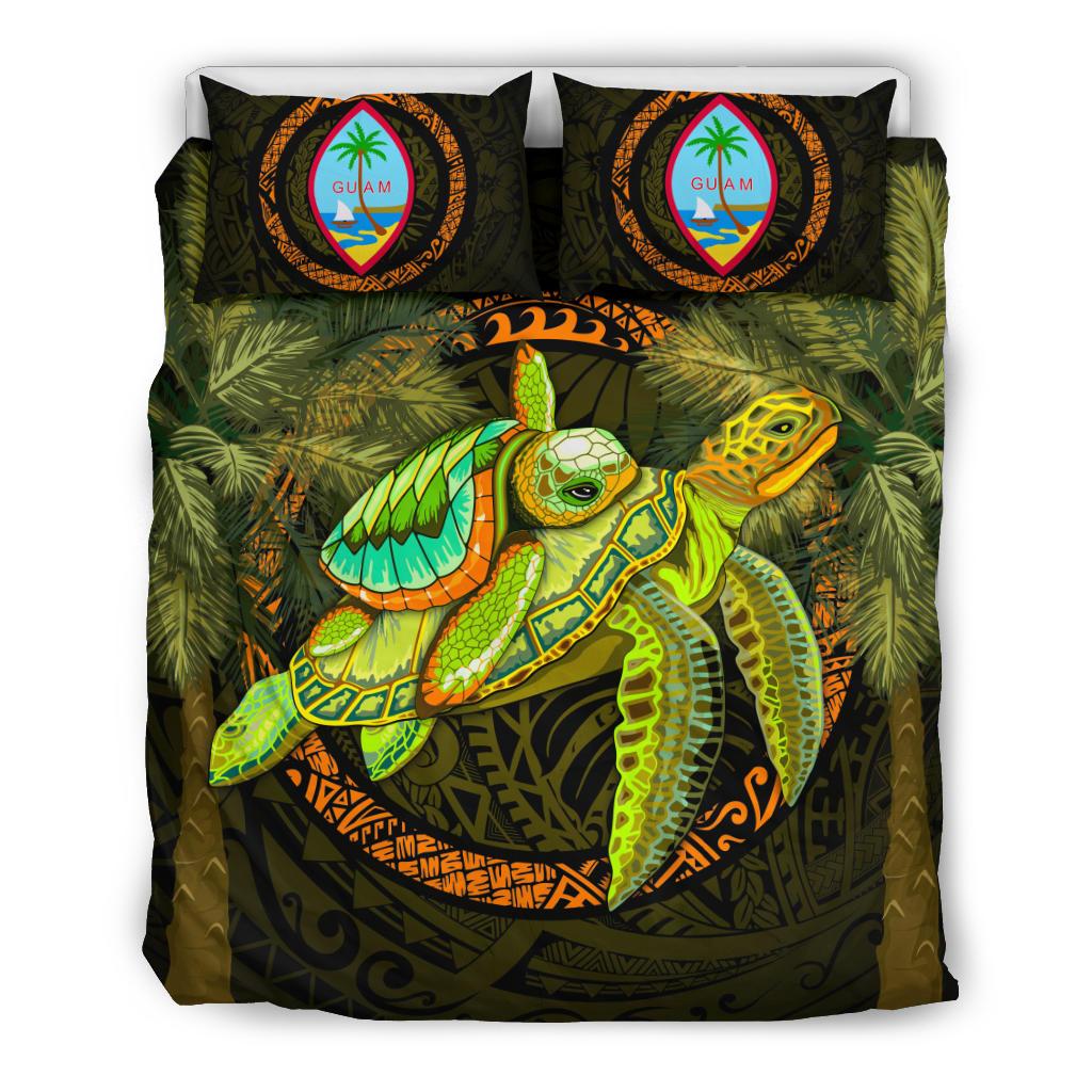 Guam Bedding Set - Polynesian Turtle Palm Tree - Polynesian Pride
