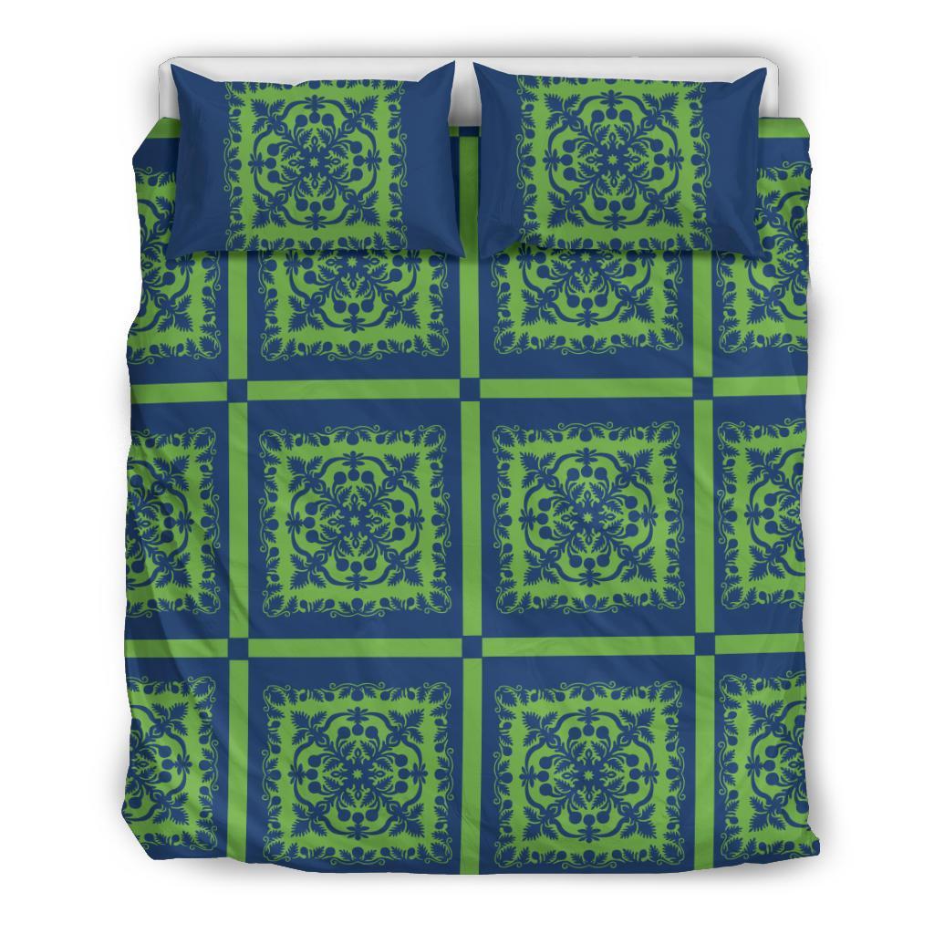 Hawaii Royal Bedding Set - Hill Ver 4 Green - Polynesian Pride