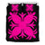 Hawaiian Bedding Set Royal Pattern - Black And Pink - A2 Style Pink - Polynesian Pride