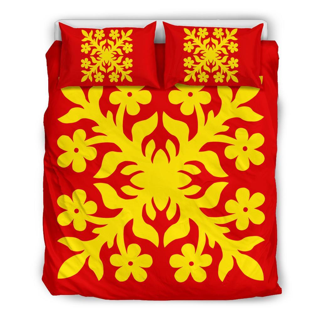 Hawaiian Bedding Set Royal Pattern - Royal - C2 Style Royal - Polynesian Pride