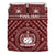 Samoa Personalised Bedding Set - Samoa Seal In Polynesian Tattoo Style (Red) - Polynesian Pride