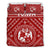 Tonga Bedding Set - Tonga Seal With Polynesian Tattoo Style (Red) - Polynesian Pride