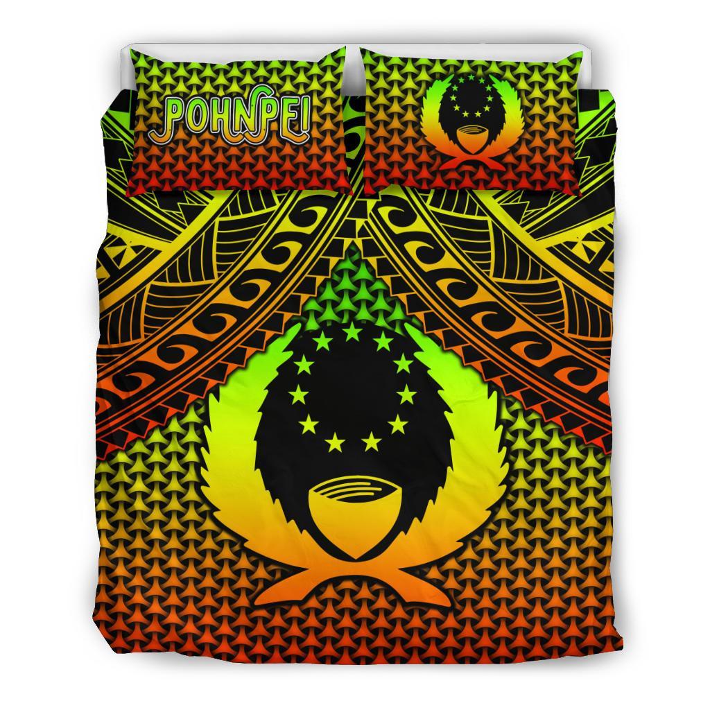 Polynesian Pohnpei Bedding Set - Reggae Vintage Polynesian Patterns - Polynesian Pride