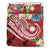 Marshall Islands Polynesian Bedding Set - Summer Plumeria (Red) - Polynesian Pride