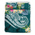 Guam Polynesian Bedding Set - Summer Plumeria (Turquoise) - Polynesian Pride