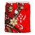 Kosrae Polynesian Bedding Set - Tribal Flower With Special Turtles Red Color - Polynesian Pride