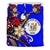 Niue Bedding Set - Tribal Flower With Special Turtles Blue Color - Polynesian Pride