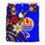 Tahiti Bedding Set - Tribal Flower With Special Turtles Blue Color - Polynesian Pride