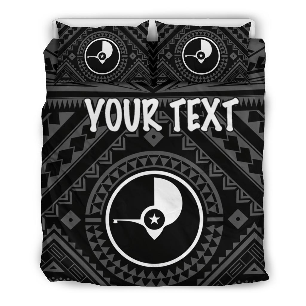 Yap Personalised Bedding Set - Yap Seal With Polynesian Tattoo Style - Polynesian Pride
