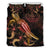 Palau Polynesian Bedding Set - Turtle With Blooming Hibiscus Gold - Polynesian Pride