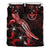 Hawaii Polynesian Bedding Set - Turtle With Blooming Hibiscus Red - Polynesian Pride