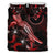 Yap Polynesian Bedding Set - Turtle With Blooming Hibiscus Red - Polynesian Pride