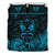 Maori Aotearoa Rugby Haka Bedding Set New Zealand Silver Fern - Turquoise - Polynesian Pride