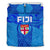 Blue Bedding Set Fiji Rugby Polynesian Waves Style - Polynesian Pride