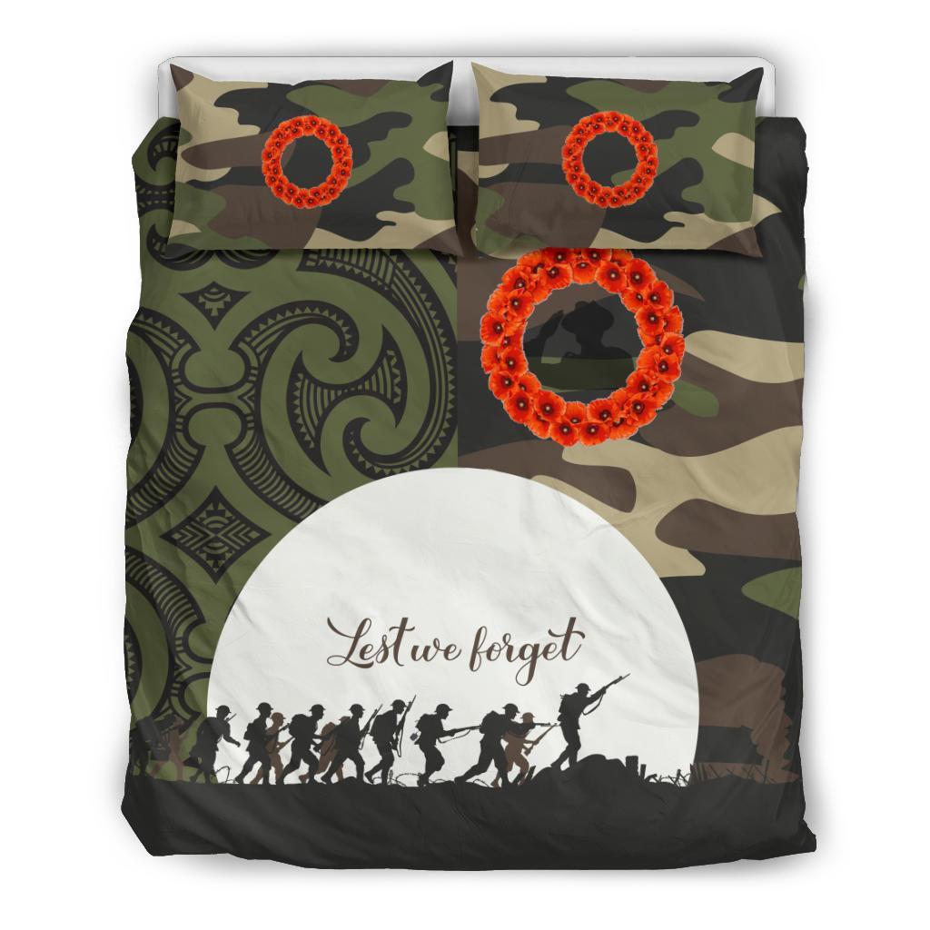 Anzac Maori Bedding Set Lest For Get - Polynesian Pride
