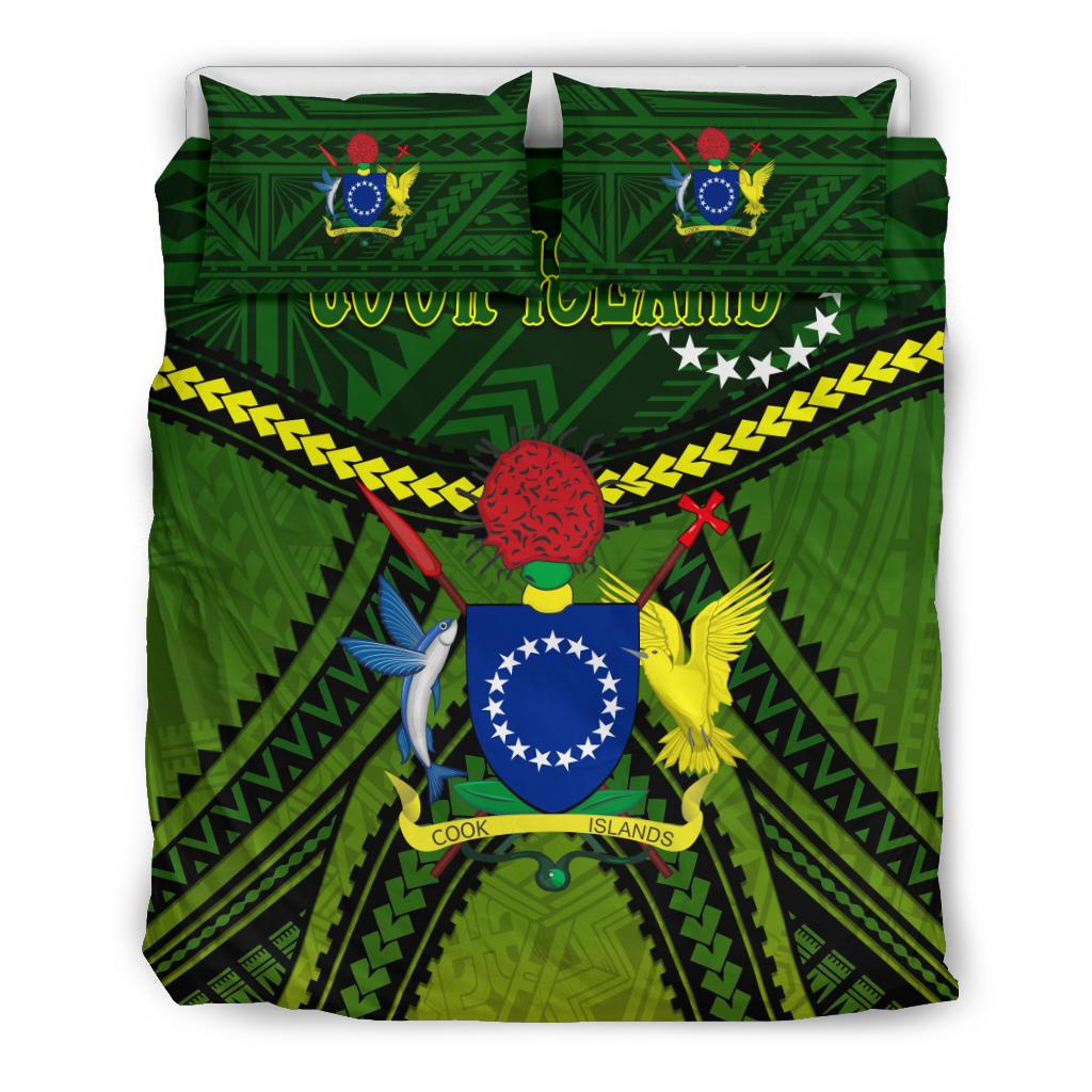 Cook Islands Bedding Set Polynesian Tattoo Seashore - Polynesian Pride