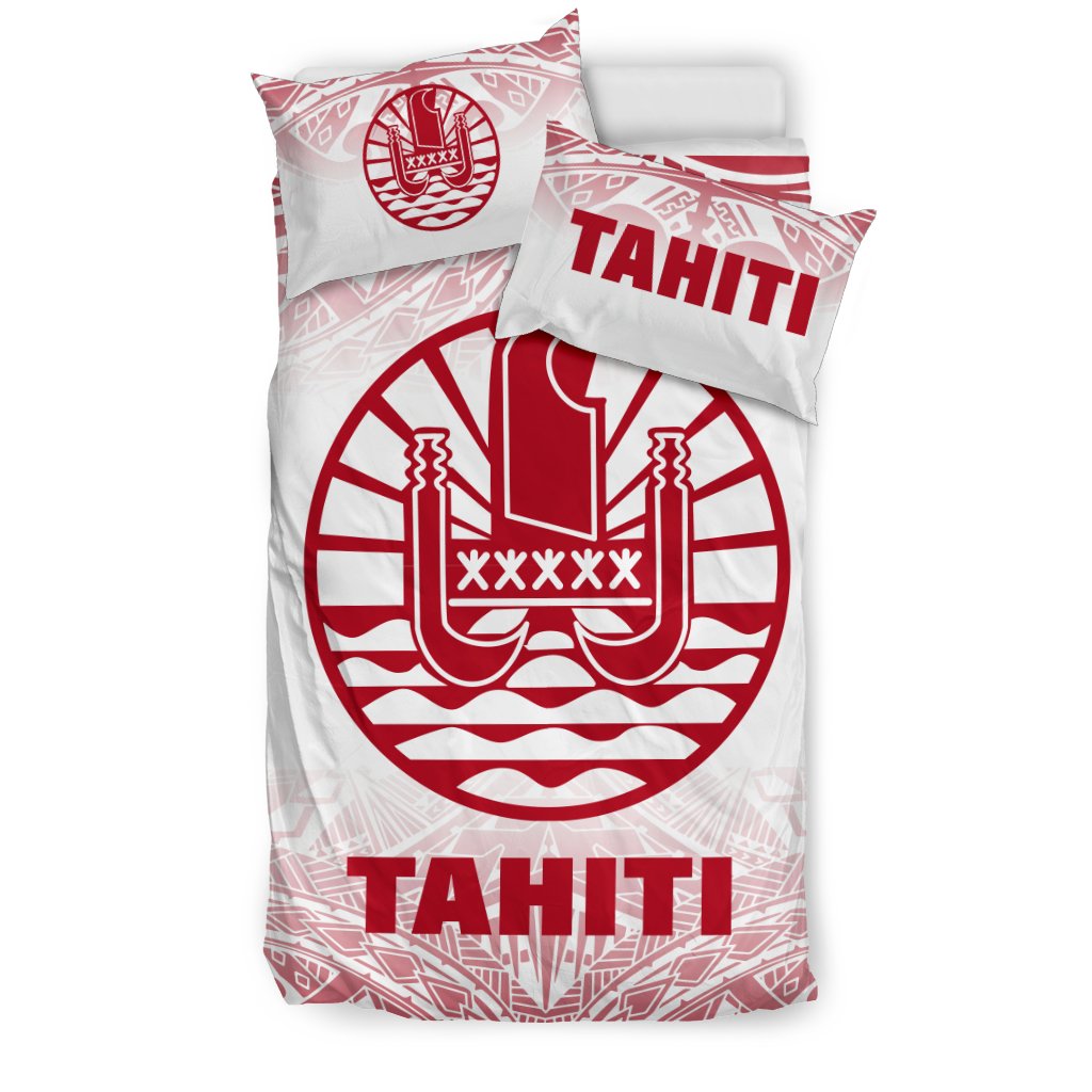 Tahiti Duvet Cover Set - Red Fog Style - Polynesian Pride