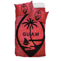 Guam Duvet Cover Set - Guam Flag Red - Polynesian Pride