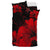 Hawaiian Hibiscus Black And Red Bedding Set - Polynesian Pride