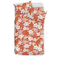 Hawaiian Plumeria Hibiscus Tropical Flower Pattern Polynesian Bedding Set - Polynesian Pride