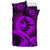 Guam Duvet Cover Set - Hibiscus And Wave Purple - Polynesian Pride