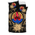 Tahiti Duvet Cover Set - Tahiti Flag & Gold Hibiscus - Polynesian Pride