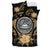 American Samoa Duvet Cover Set - American Samoa Seal & Gold Hibiscus - Polynesian Pride