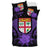 Fiji Duvet Cover Set - Fiji Flag & Purple Hibiscus - Polynesian Pride