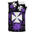 Wallis And Futuna Duvet Cover Set - Wallis And Futuna Coat Of Arms & Purple Hibiscus - Polynesian Pride